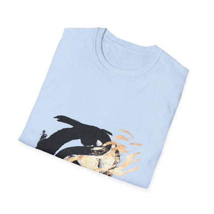 Orca Wave T-Shirt — Minimalist Koi & Killer Whale Graphic Tee