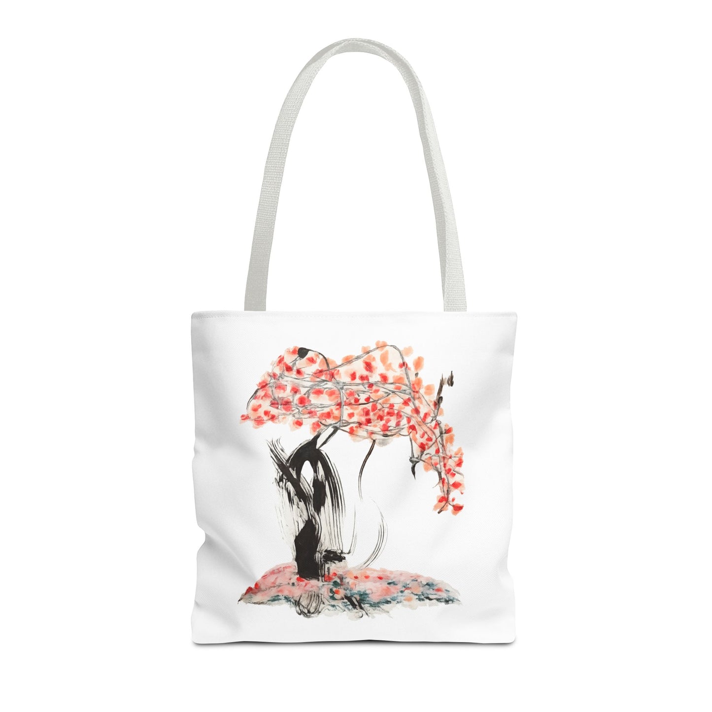 Cherry Blossom Tote Bag — Floral Sakura Art Printed Tote