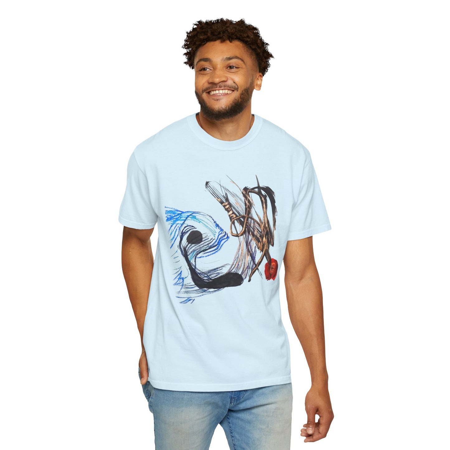 Abstract Fish T-Shirt — Artistic Fish Graphic Tee