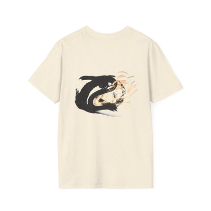Orca Wave T-Shirt — Minimalist Koi & Killer Whale Graphic Tee