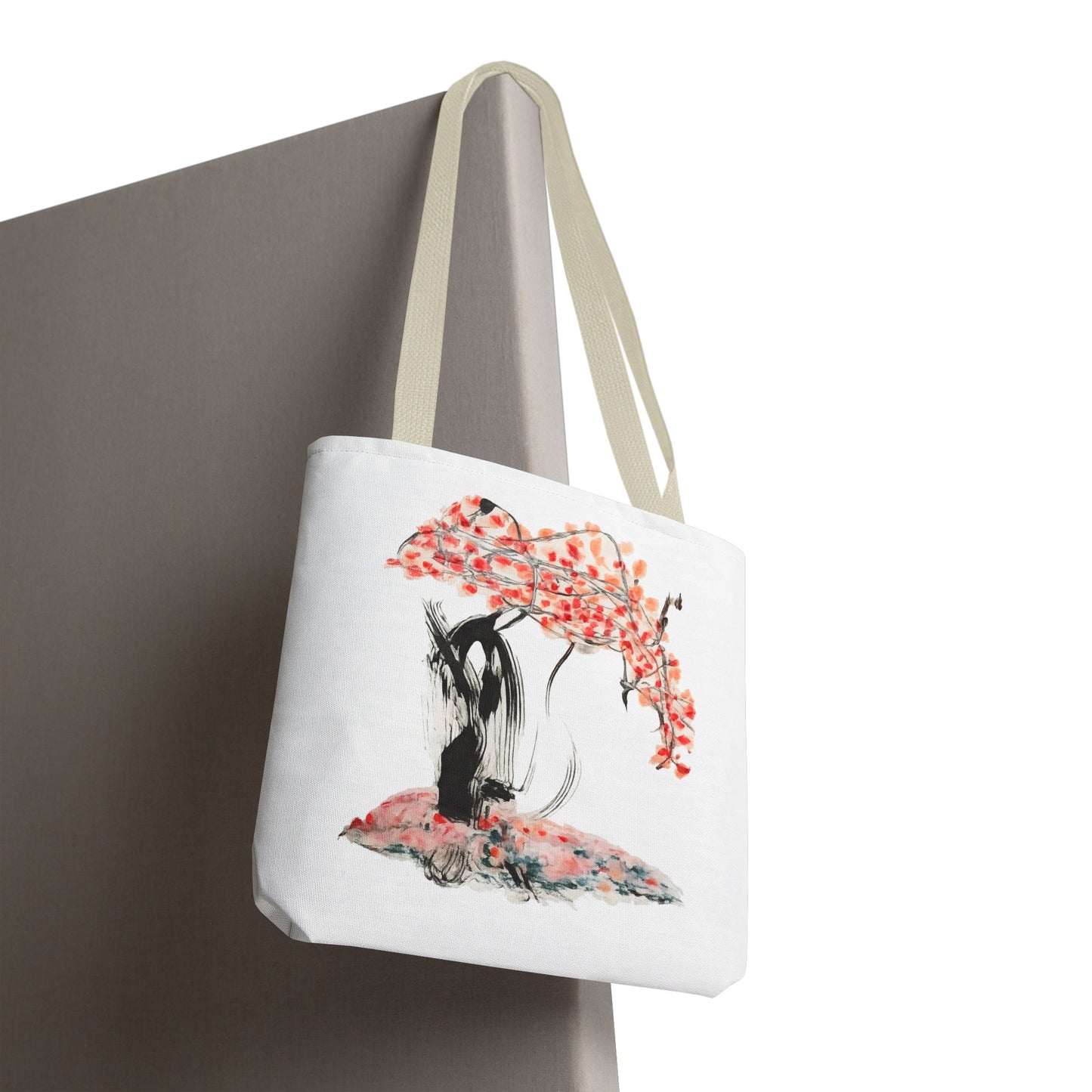 Cherry Blossom Tote Bag — Floral Sakura Art Printed Tote