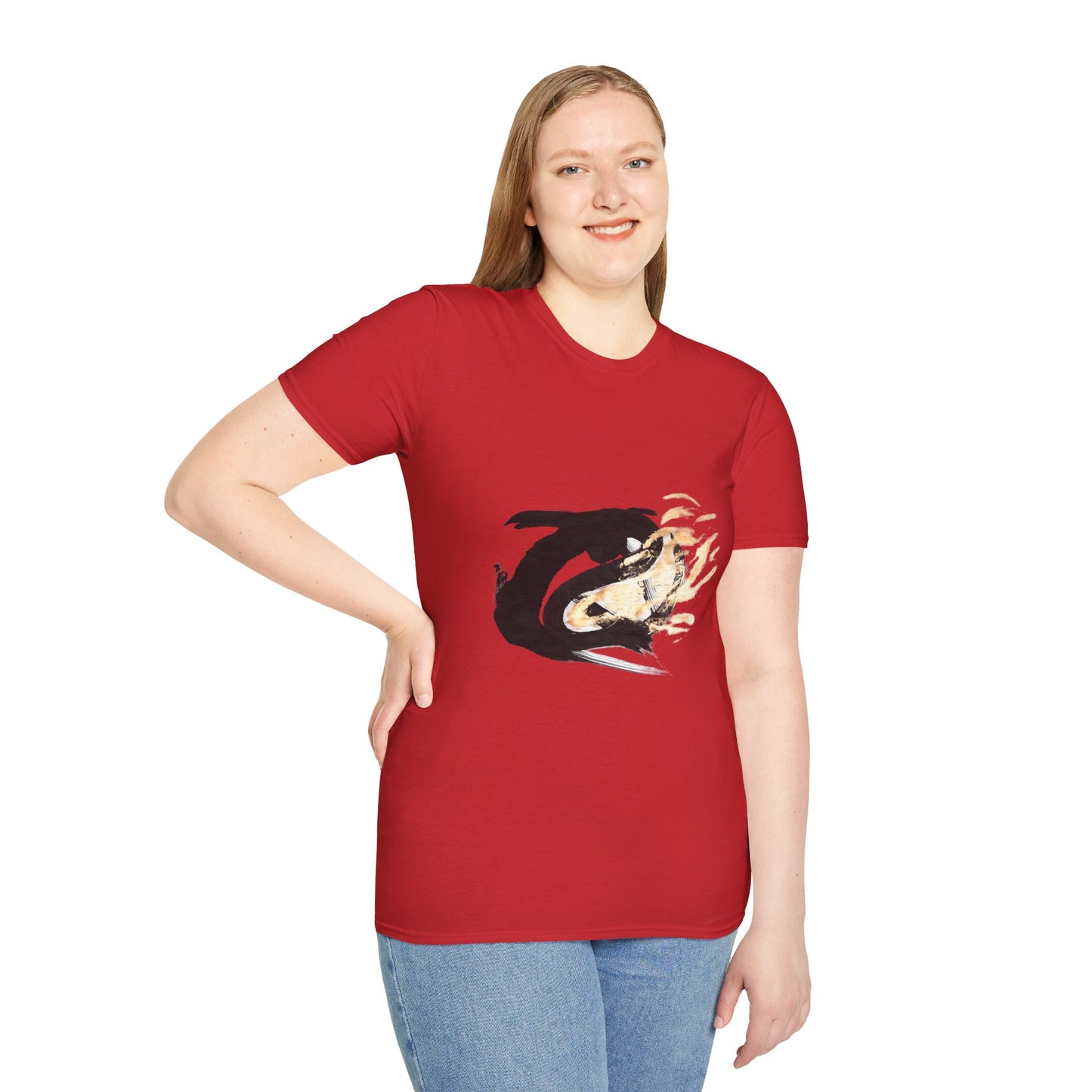 Orca Wave T-Shirt — Minimalist Koi & Killer Whale Graphic Tee