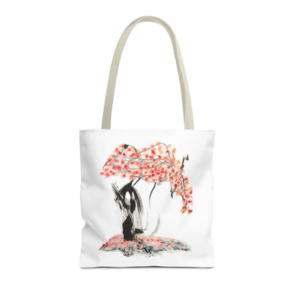Cherry Blossom Tote Bag — Floral Sakura Art Printed Tote