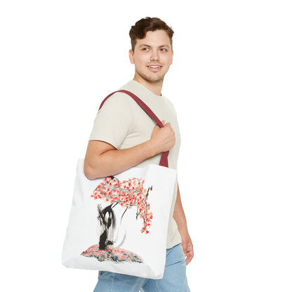 Cherry Blossom Tote Bag — Floral Sakura Art Printed Tote