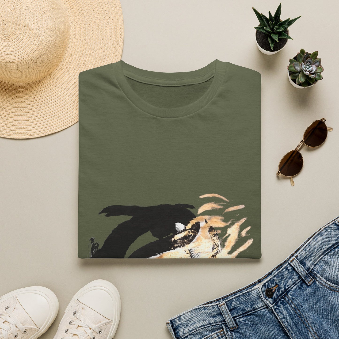 Orca Wave T-Shirt — Minimalist Koi & Killer Whale Graphic Tee