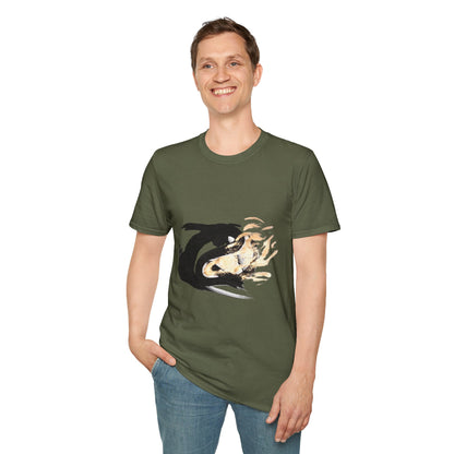Orca Wave T-Shirt — Minimalist Koi & Killer Whale Graphic Tee