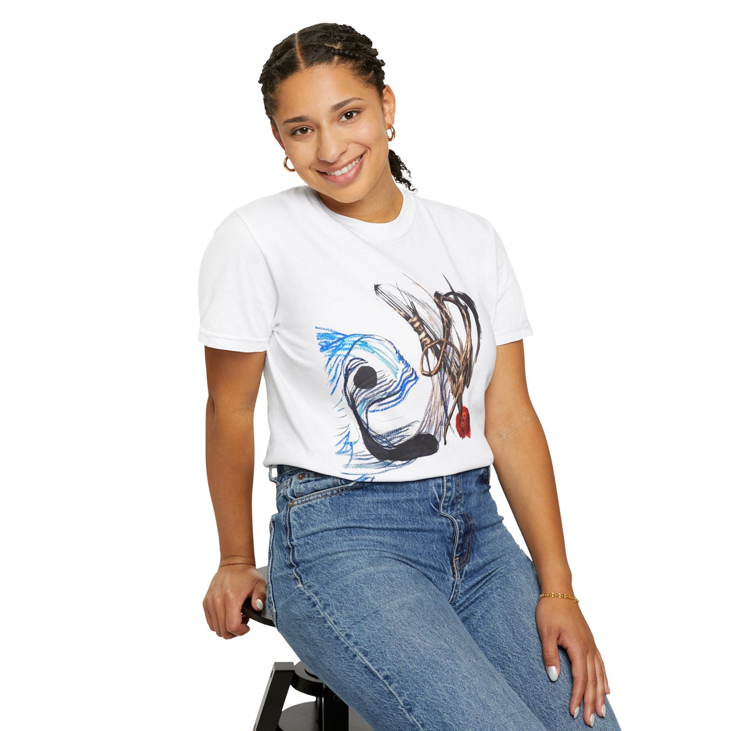 Abstract Fish T-Shirt — Artistic Fish Graphic Tee