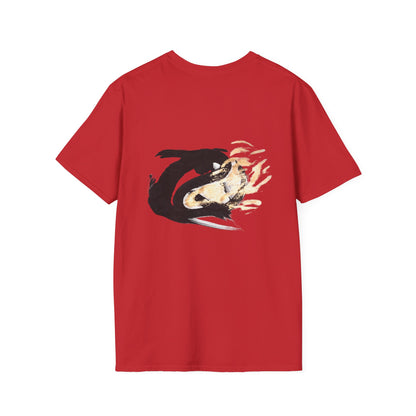 Orca Wave T-Shirt — Minimalist Koi & Killer Whale Graphic Tee