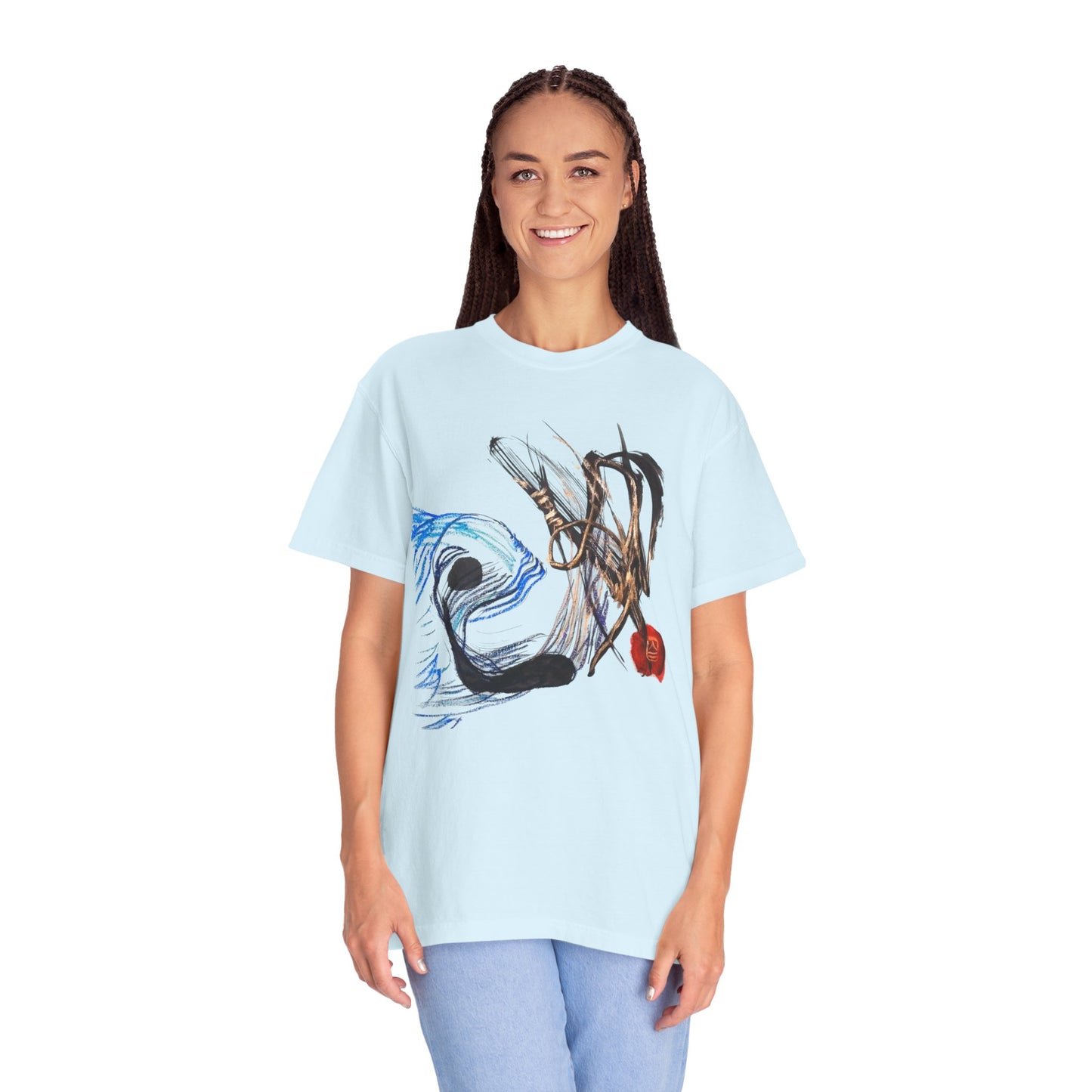 Abstract Fish T-Shirt — Artistic Fish Graphic Tee