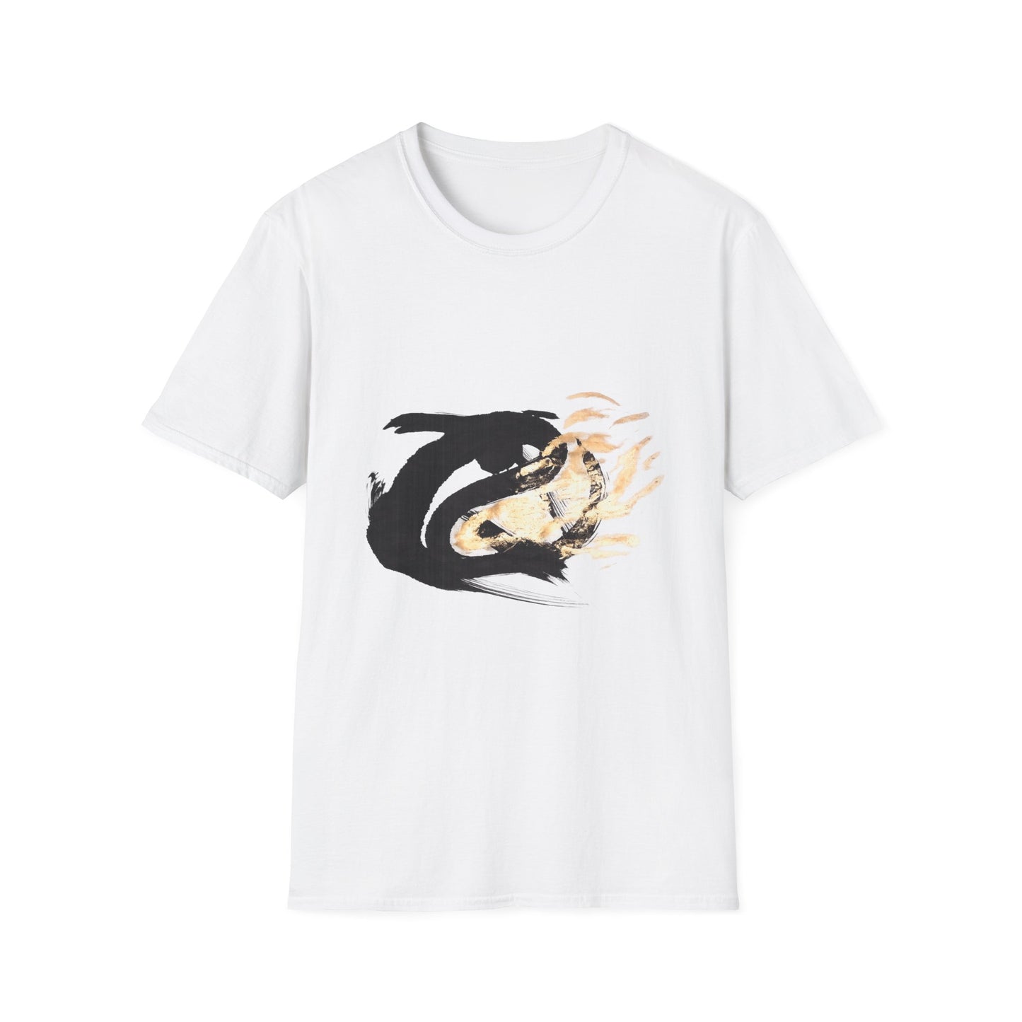 Orca Wave T-Shirt — Minimalist Koi & Killer Whale Graphic Tee