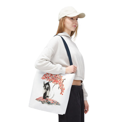 Cherry Blossom Tote Bag — Floral Sakura Art Printed Tote