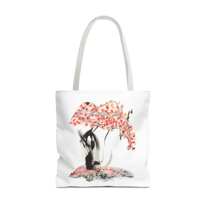 Cherry Blossom Tote Bag — Floral Sakura Art Printed Tote