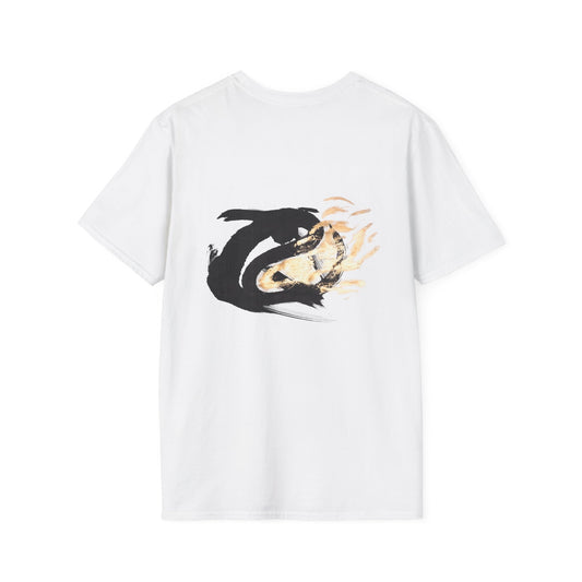 Orca Wave T-Shirt — Minimalist Koi & Killer Whale Graphic Tee