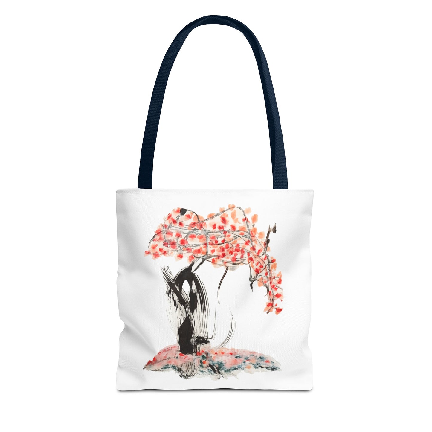 Cherry Blossom Tote Bag — Floral Sakura Art Printed Tote