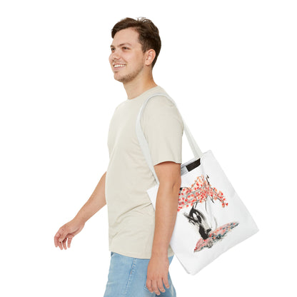 Cherry Blossom Tote Bag — Floral Sakura Art Printed Tote