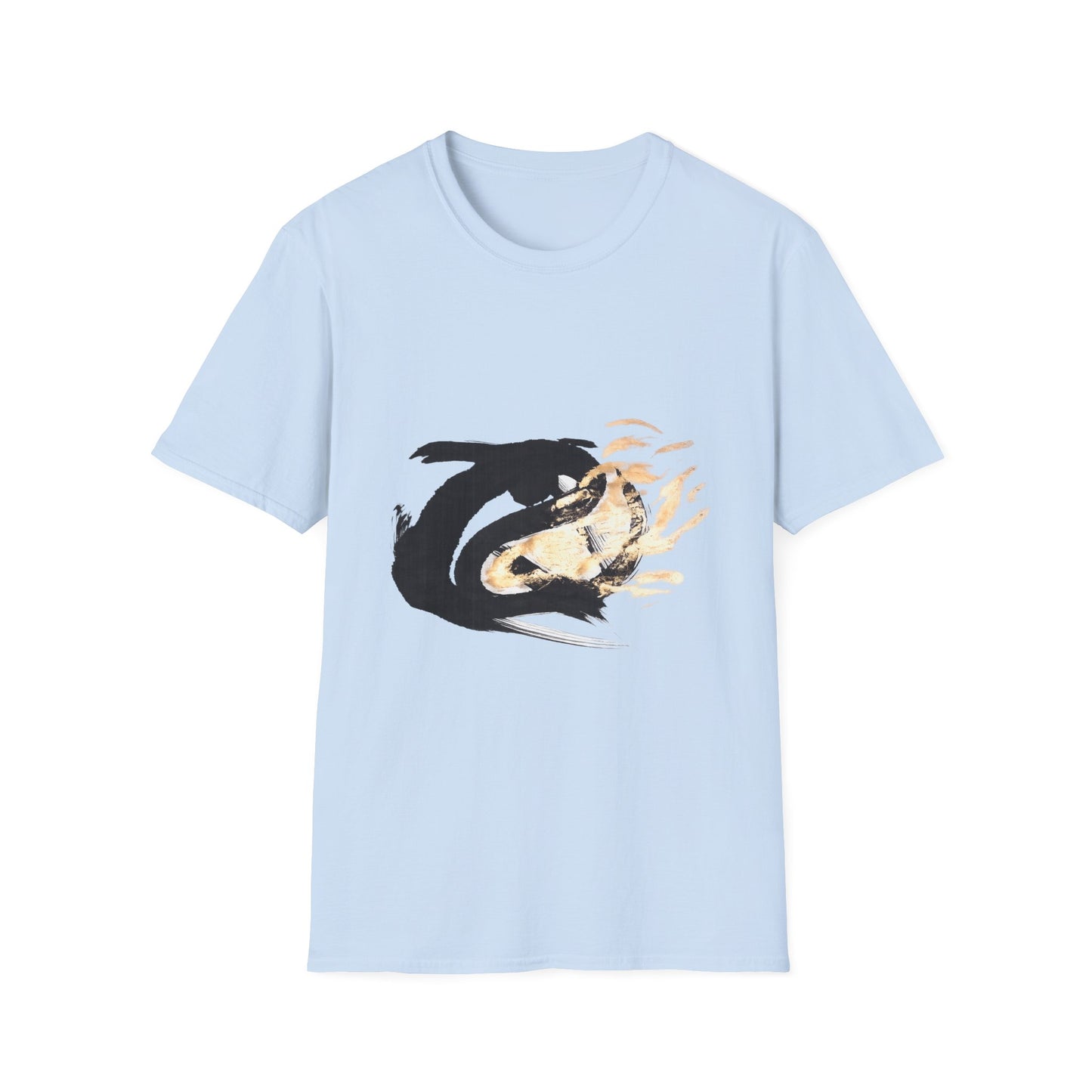 Orca Wave T-Shirt — Minimalist Koi & Killer Whale Graphic Tee