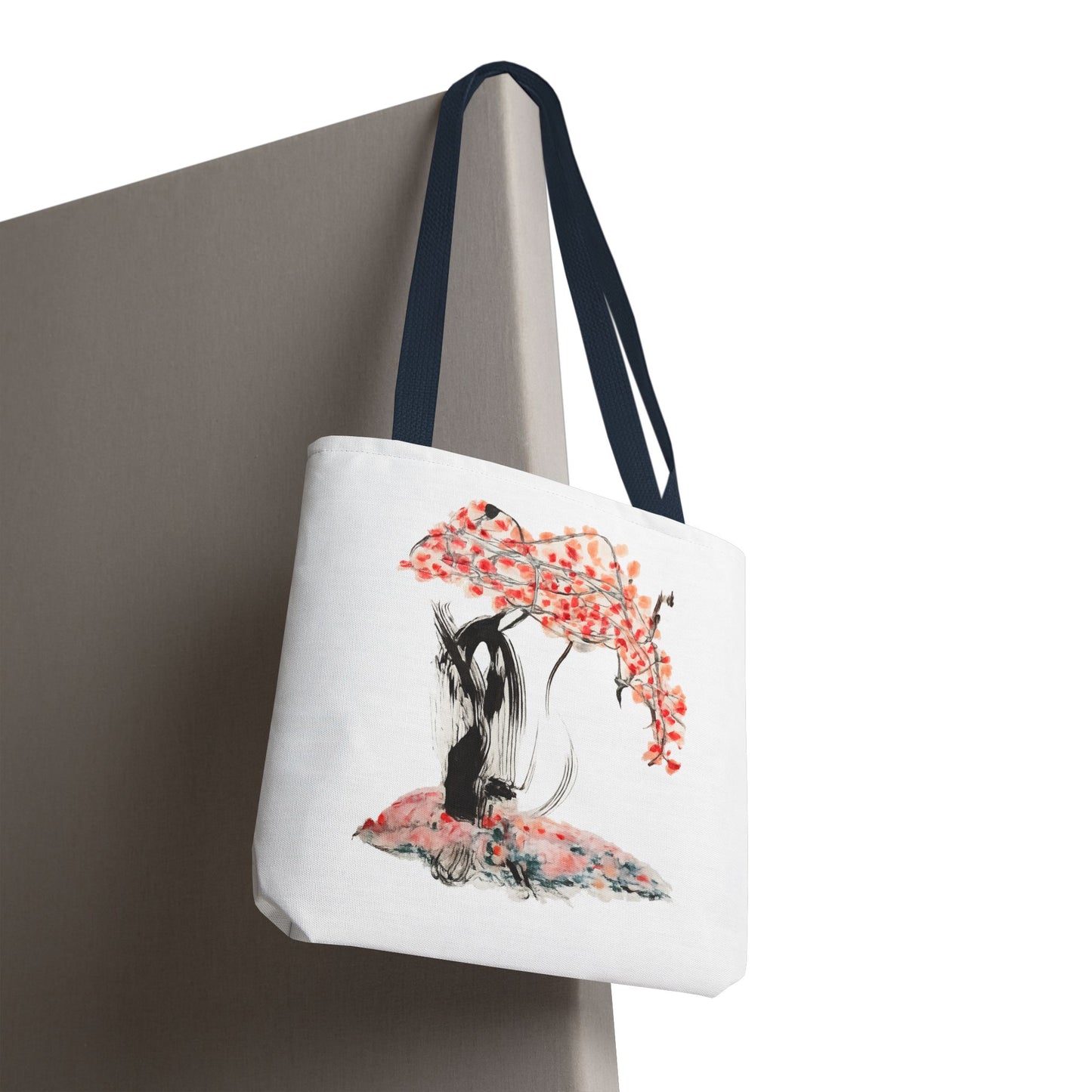 Cherry Blossom Tote Bag — Floral Sakura Art Printed Tote