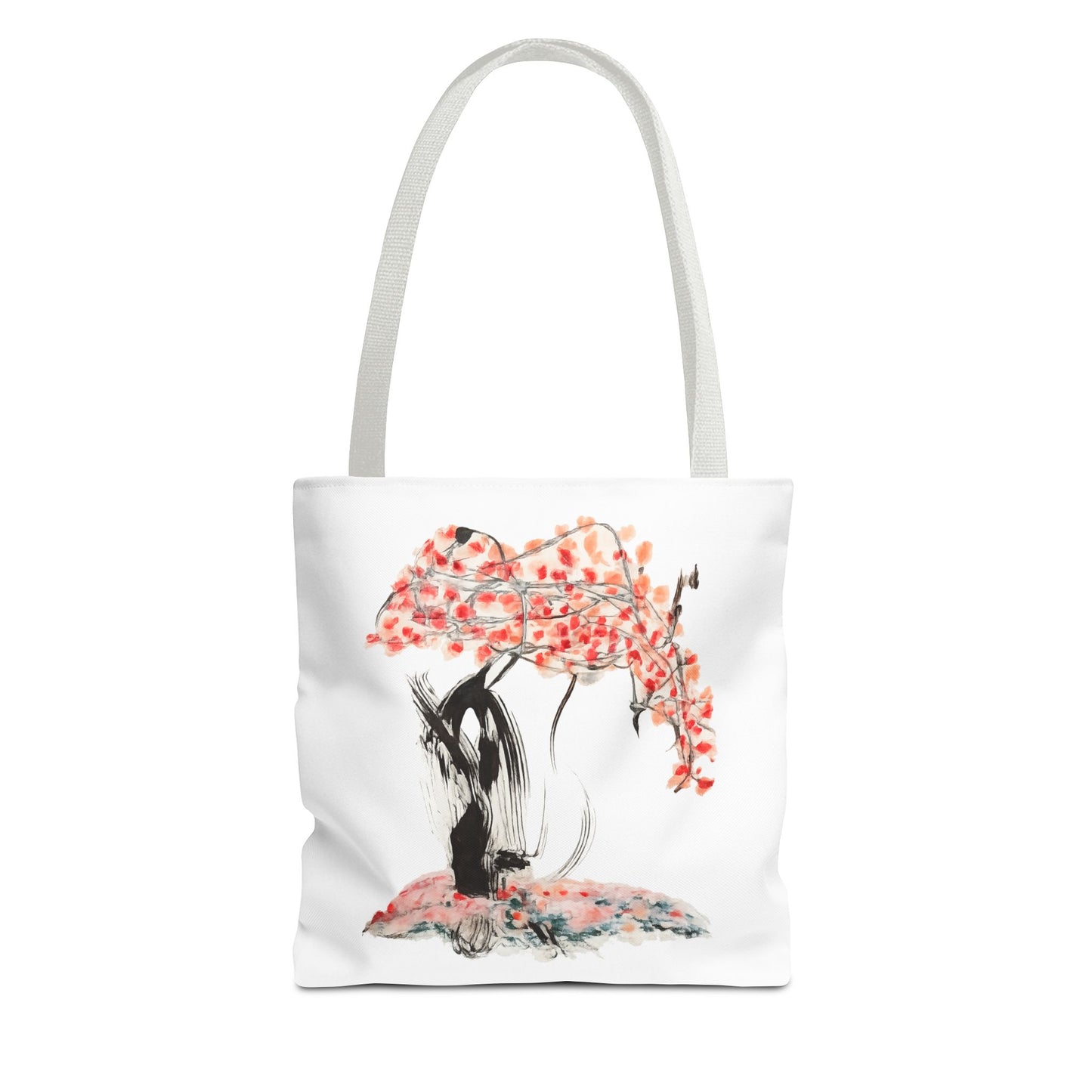Cherry Blossom Tote Bag — Floral Sakura Art Printed Tote