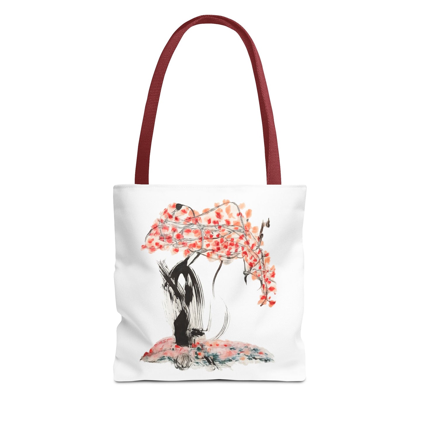 Cherry Blossom Tote Bag — Floral Sakura Art Printed Tote