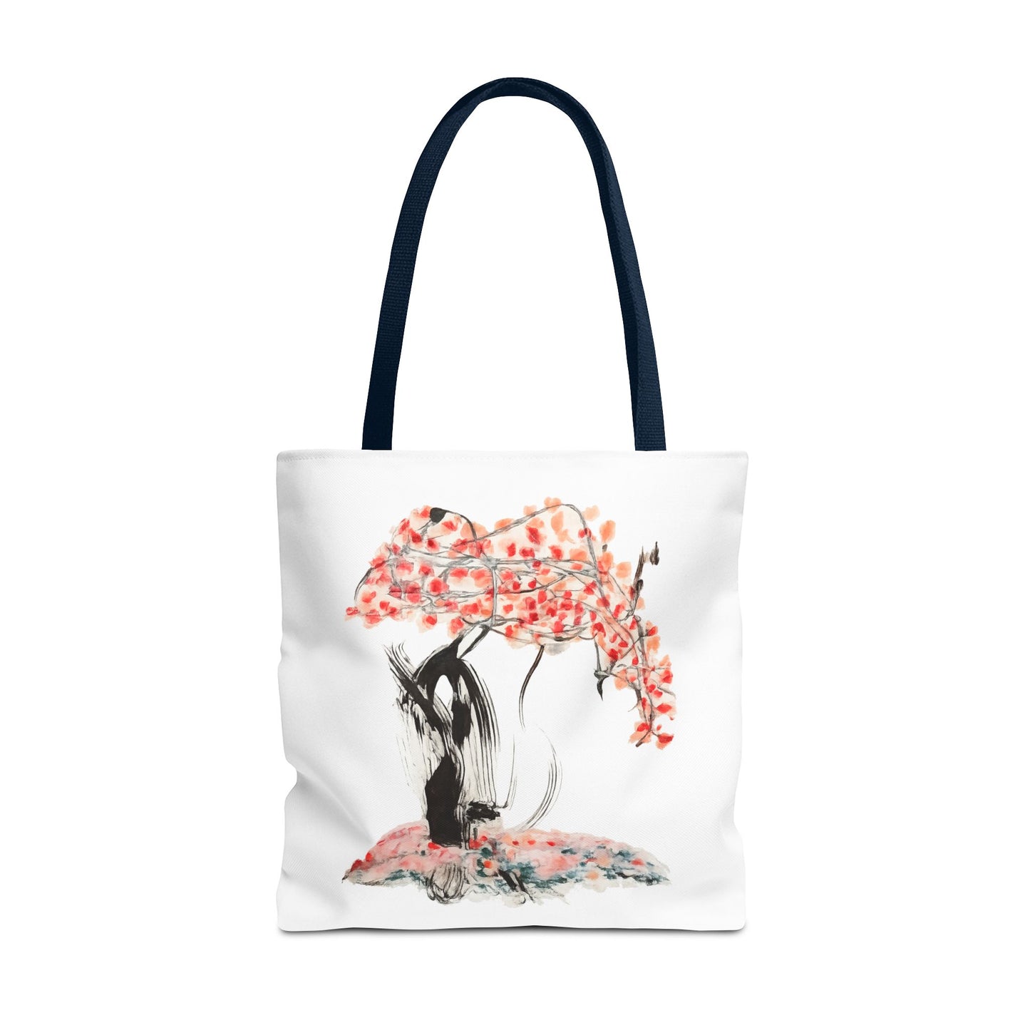 Cherry Blossom Tote Bag — Floral Sakura Art Printed Tote