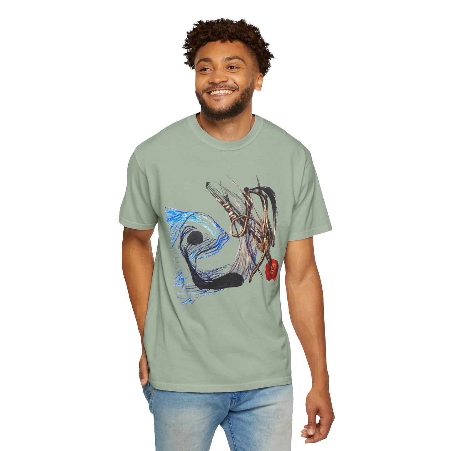 Abstract Fish T-Shirt — Artistic Fish Graphic Tee