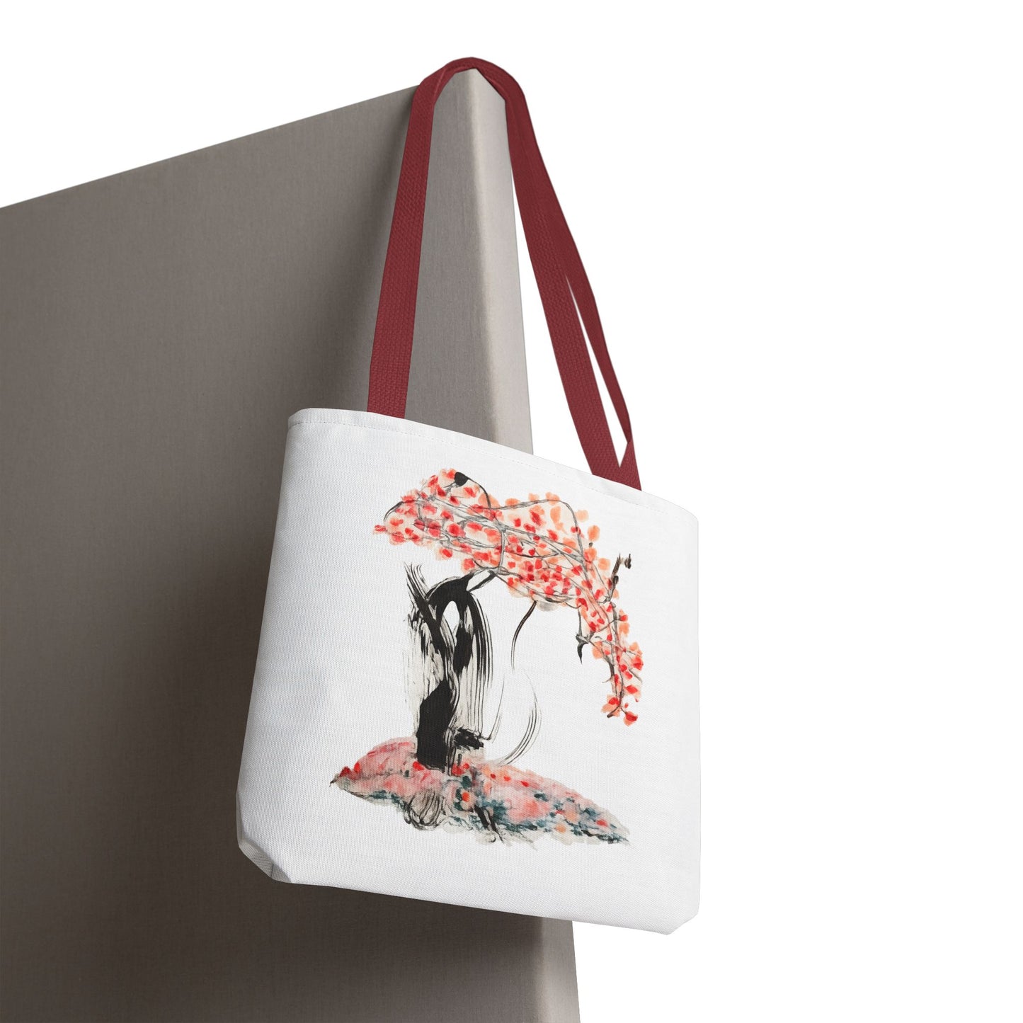 Cherry Blossom Tote Bag — Floral Sakura Art Printed Tote