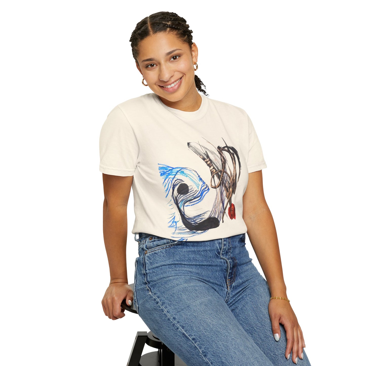 Abstract Fish T-Shirt — Artistic Fish Graphic Tee