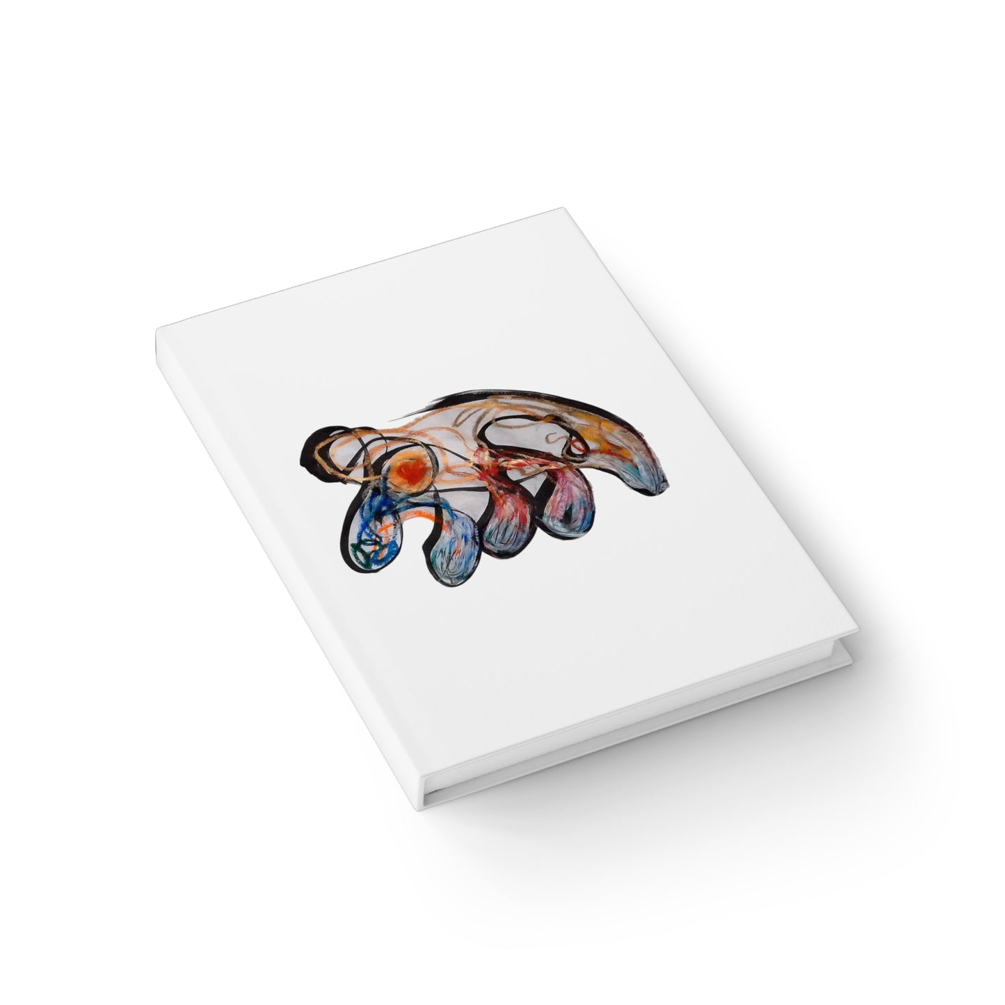 Abstract Bear Art Journal — Hand-Drawn Colorful Wildlife Notebook