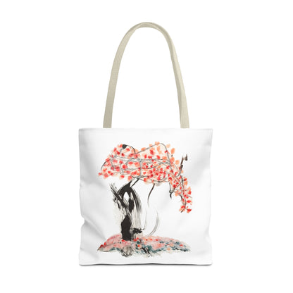 Cherry Blossom Tote Bag — Floral Sakura Art Printed Tote