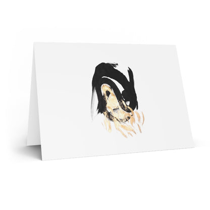 Abstract Koi Fish Greeting Card