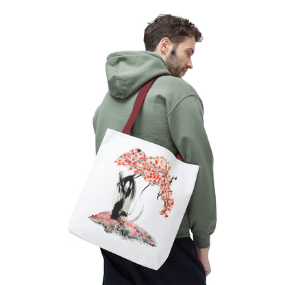 Cherry Blossom Tote Bag — Floral Sakura Art Printed Tote