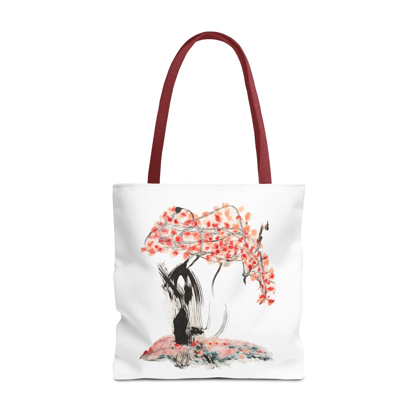 Cherry Blossom Tote Bag — Floral Sakura Art Printed Tote
