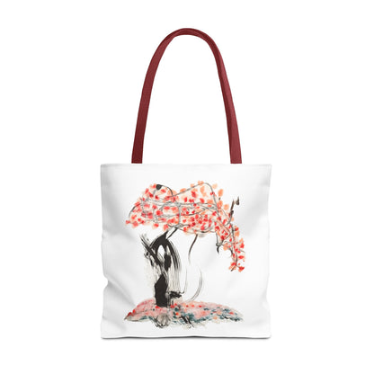 Cherry Blossom Tote Bag — Floral Sakura Art Printed Tote