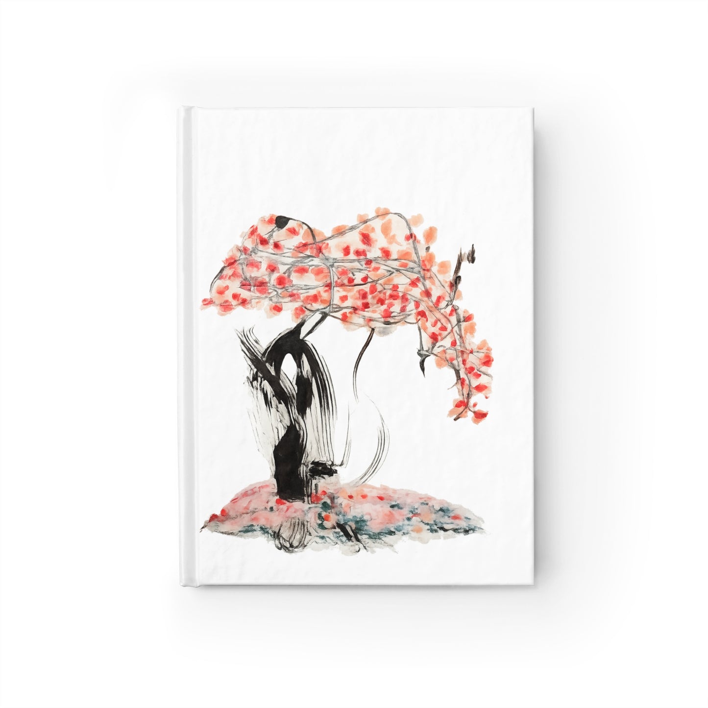 Cherry Blossom Tree Journal — Floral Blank Notebook for Writing & Reflection