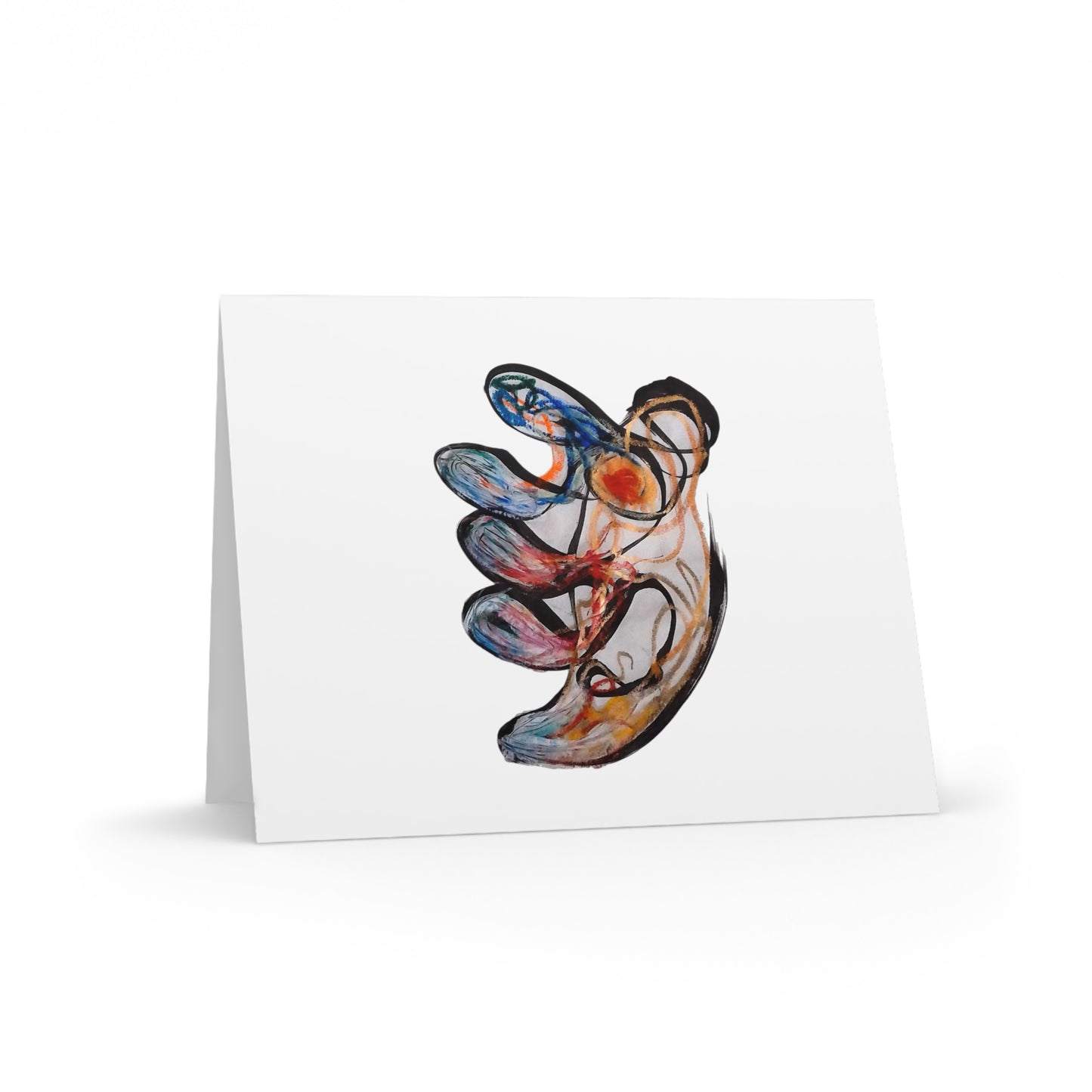 Abstract Bear Art Greeting Cards - Blank Note Cards (8/16/24 pcs)