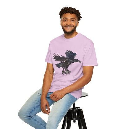 Raven Flight T-Shirt — Watercolor Crow Graphic Tee