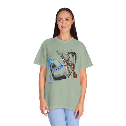 Abstract Fish T-Shirt — Artistic Fish Graphic Tee