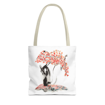 Cherry Blossom Tote Bag — Floral Sakura Art Printed Tote