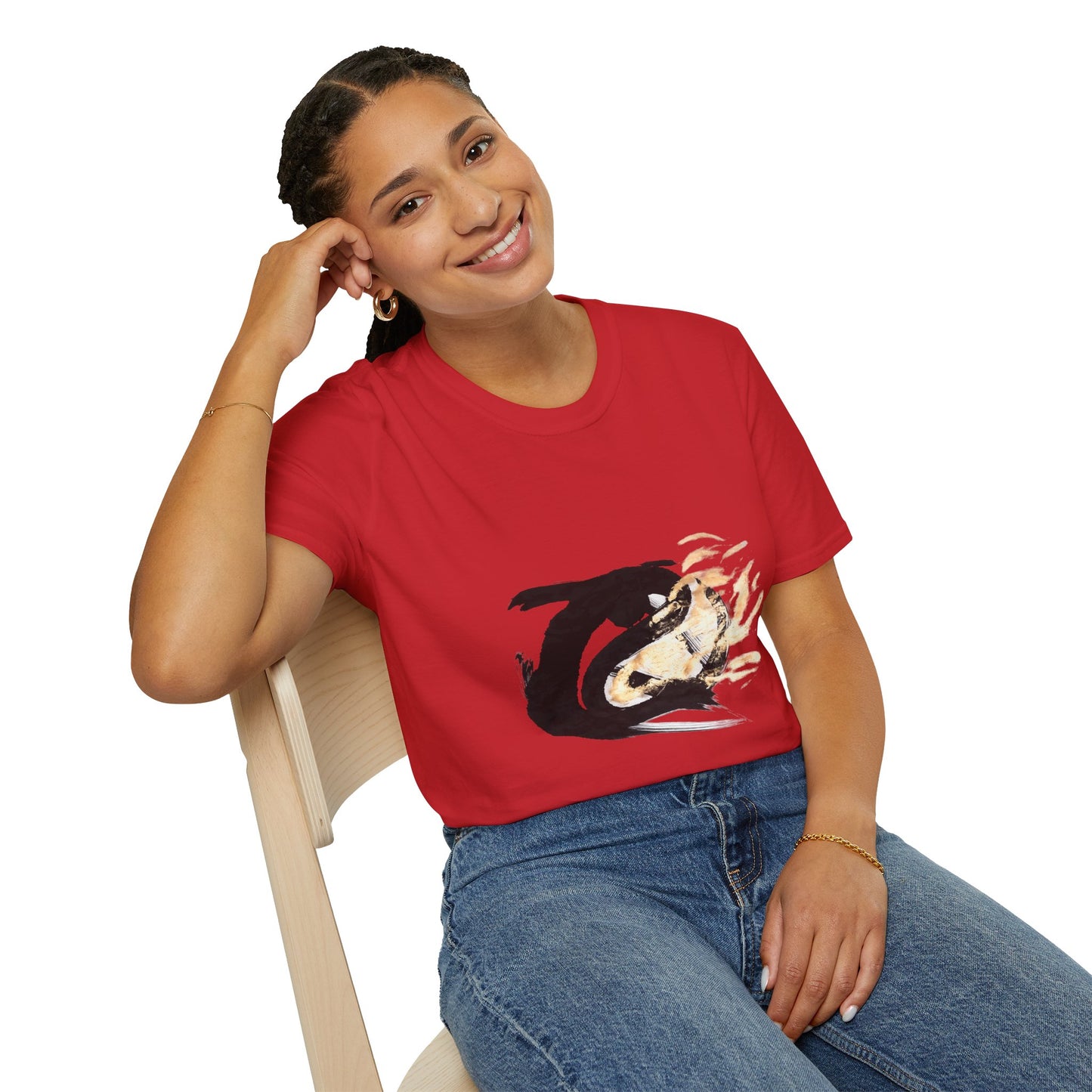 Orca Wave T-Shirt — Minimalist Koi & Killer Whale Graphic Tee
