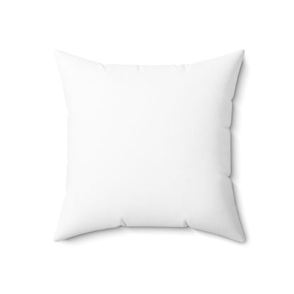 Abstract Fish Art Pillow – Blue & Black Scribble Design