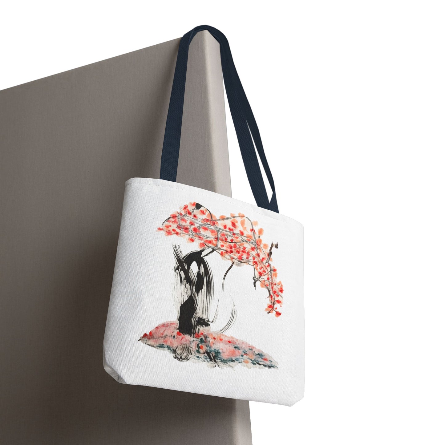 Cherry Blossom Tote Bag — Floral Sakura Art Printed Tote