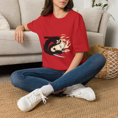 Orca Wave T-Shirt — Minimalist Koi & Killer Whale Graphic Tee