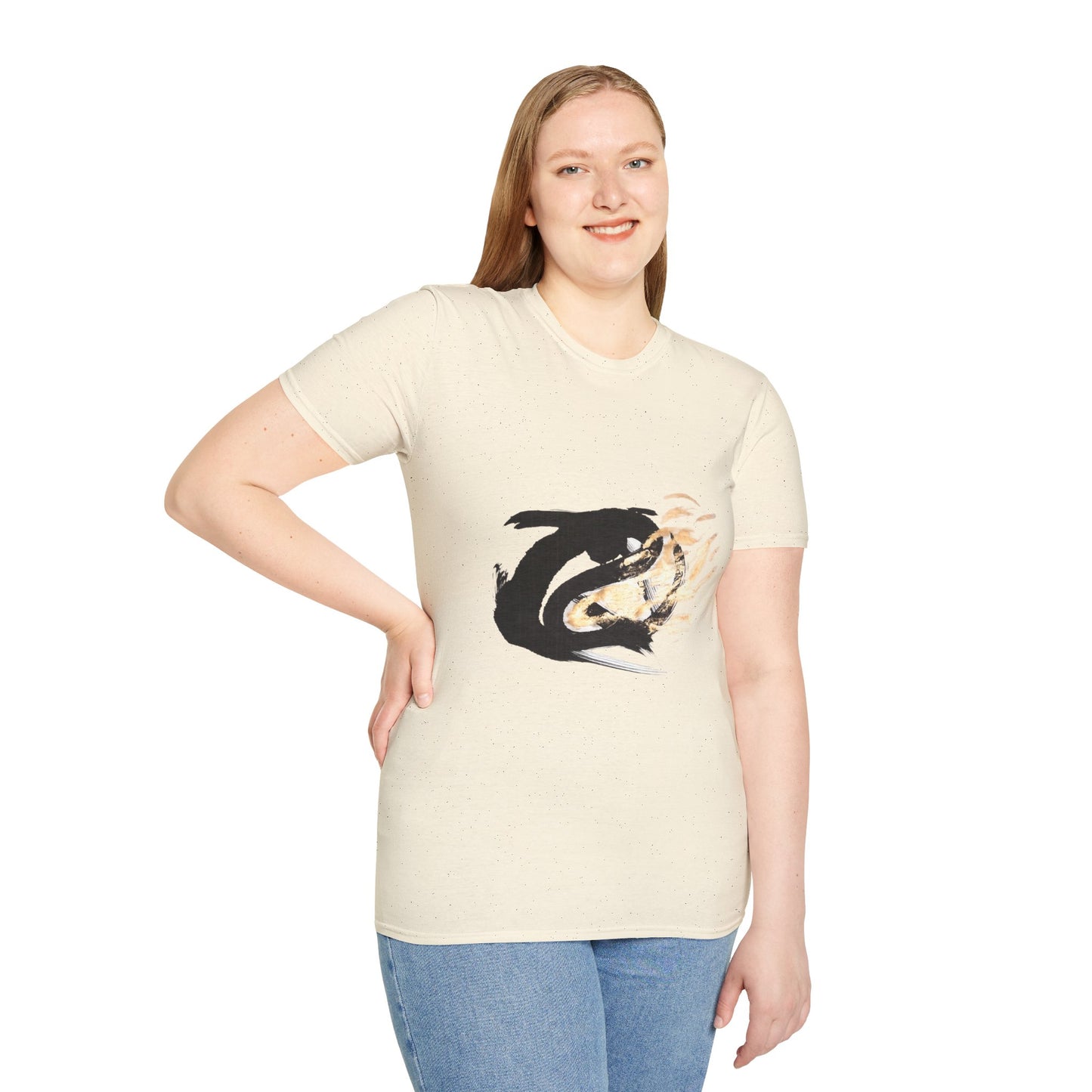 Orca Wave T-Shirt — Minimalist Koi & Killer Whale Graphic Tee