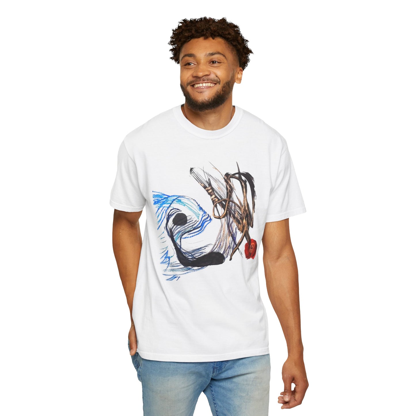 Abstract Fish T-Shirt — Artistic Fish Graphic Tee