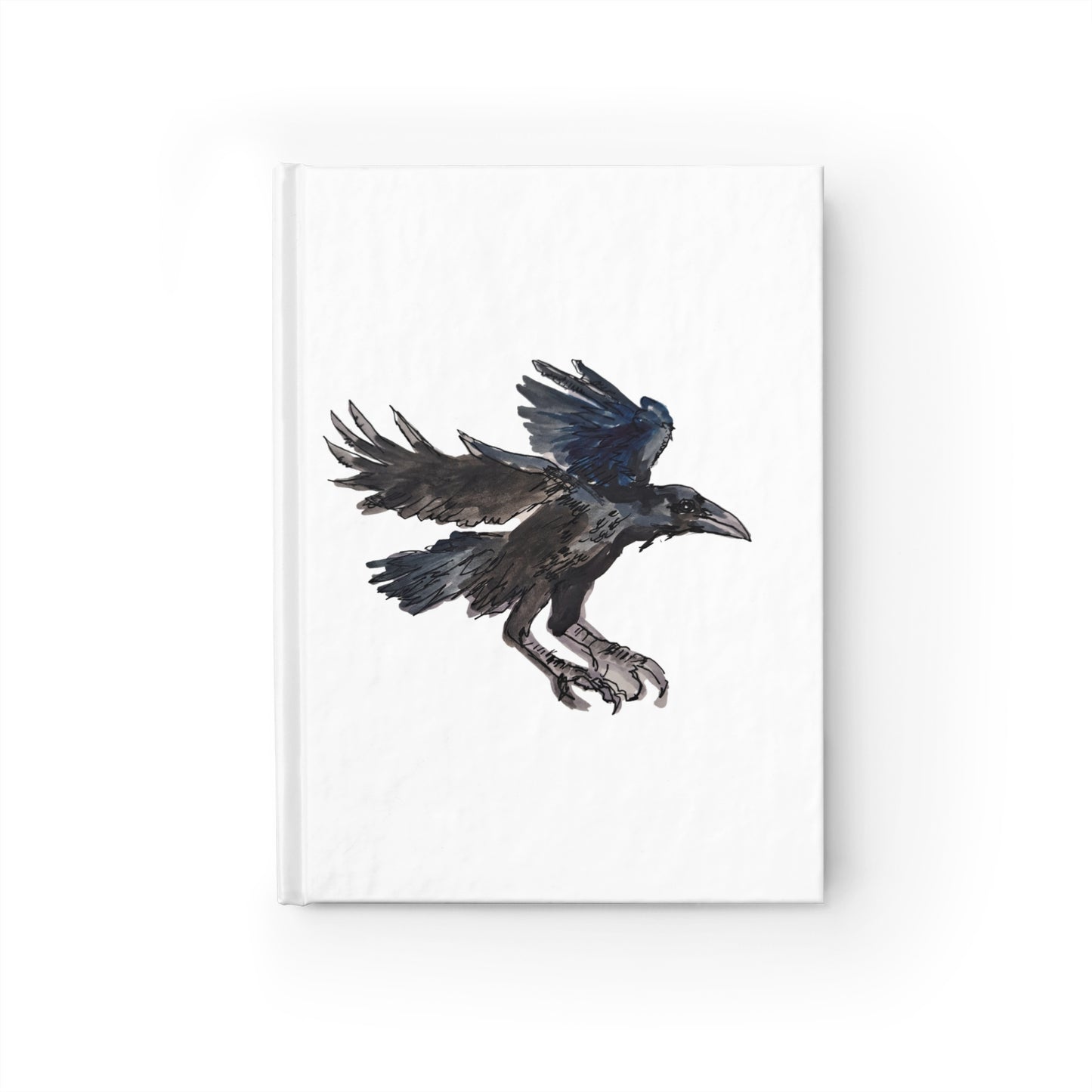 Raven Watercolor Journal – Blank Hardcover Notebook for Sketching & Notes