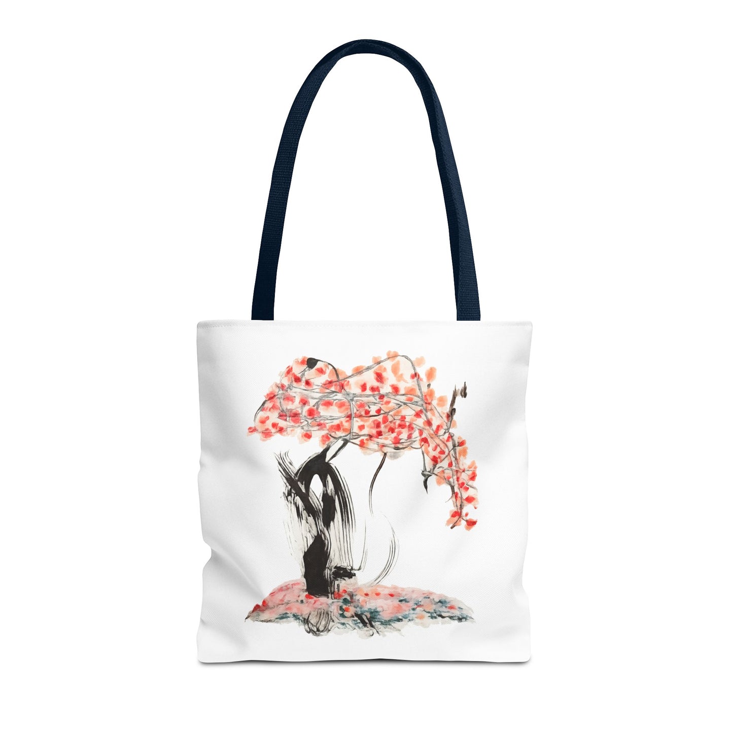 Cherry Blossom Tote Bag — Floral Sakura Art Printed Tote