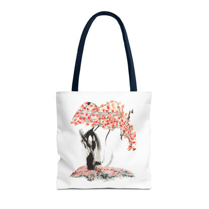 Cherry Blossom Tote Bag — Floral Sakura Art Printed Tote