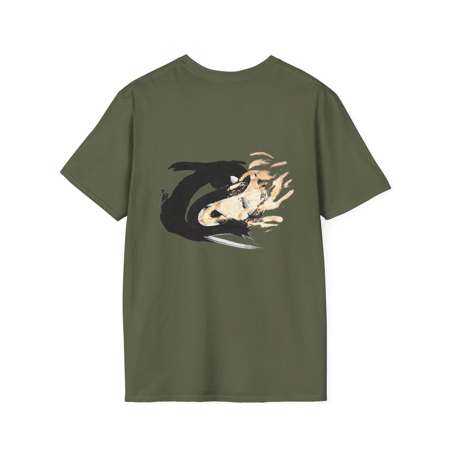Orca Wave T-Shirt — Minimalist Koi & Killer Whale Graphic Tee
